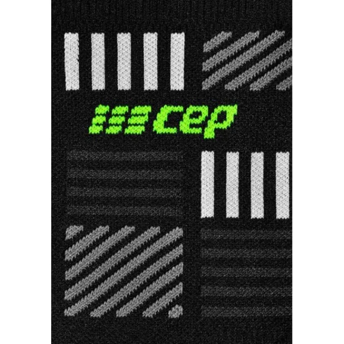 CEP Chaussettes|Chaussettes Running^The Run Limited 2024 Mid Cut Sock Noir
