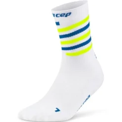 CEP Chaussettes|Chaussettes Running^The Run Limited 2024 Mid Cut Sock Blanc