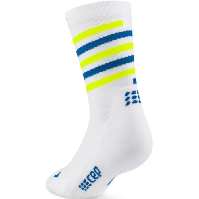CEP Chaussettes|Chaussettes Running^The Run Limited 2024 Mid Cut Sock Blanc