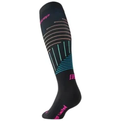CEP Chaussettes|Chaussettes Running^The Run Limited Compression Noir