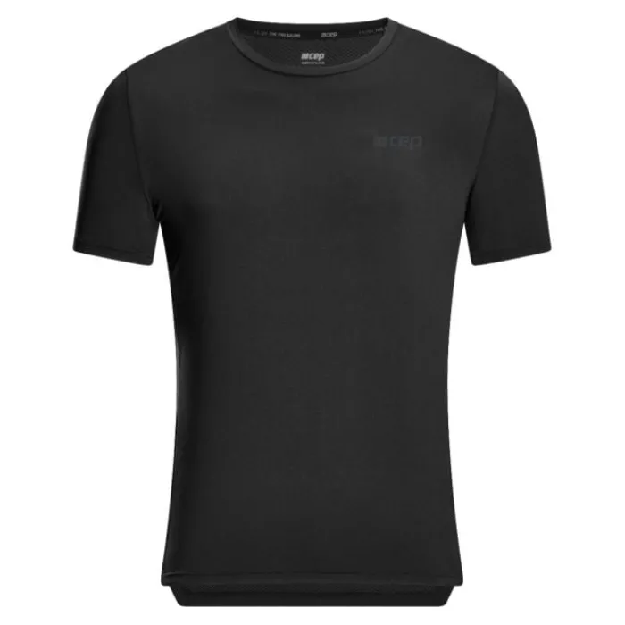 CEP T-shirt Et Manches Longues Running^The Run Shirt Round Neck Short Sleeve Noir