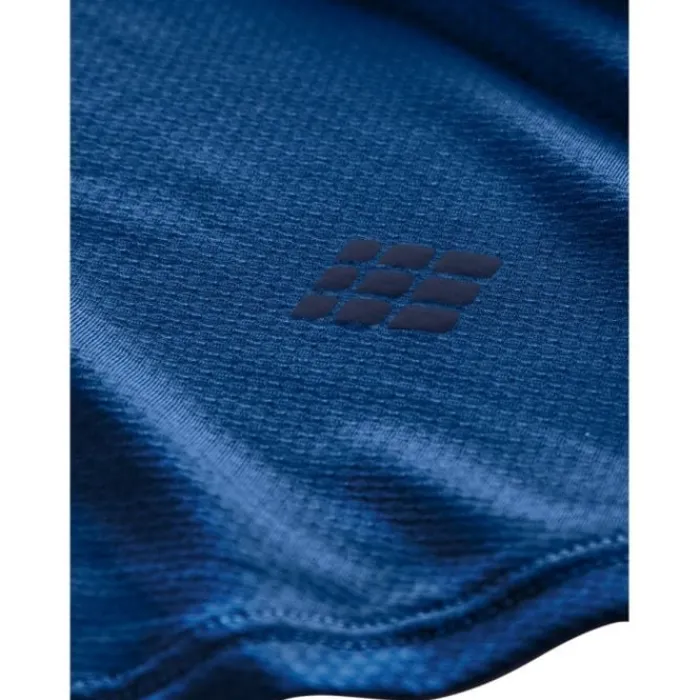 CEP T-shirt Et Manches Longues Running^The Run Shirt Round Neck Long Sleeve Bleu