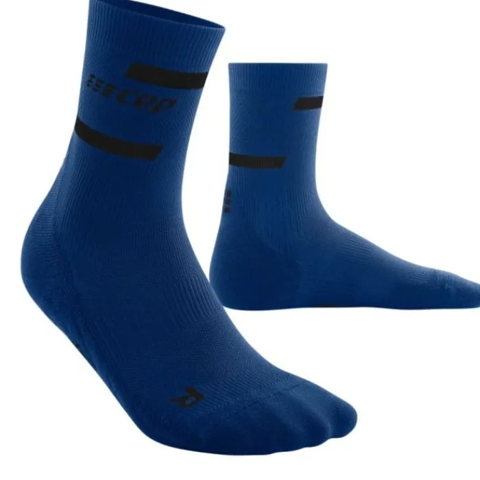 CEP Chaussettes|Chaussettes Running^The Run Socks Mid Cut V4 Bleu