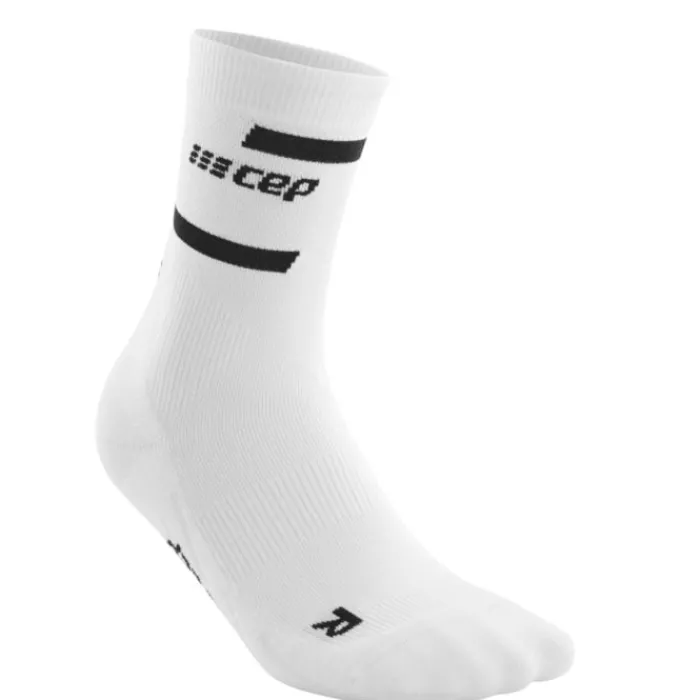 CEP Chaussettes|Chaussettes Running^The Run Socks Mid Cut V4 Blanc