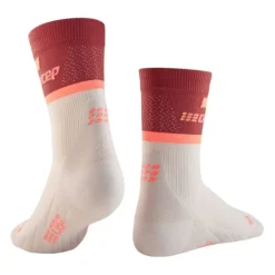 CEP Chaussettes|Chaussettes Running^The Run Socks Mid Cut V4 Rouge