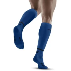CEP Chaussettes|Chaussettes Running^The Run Socks Tall V4 Bleu