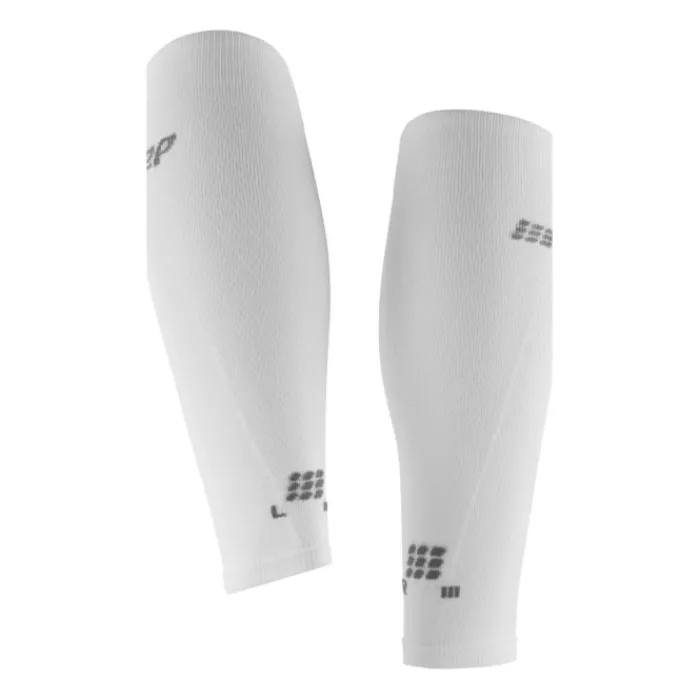 CEP Chaussettes|Chaussettes Running^Ultralight Compression Calf Sleeves Blanc