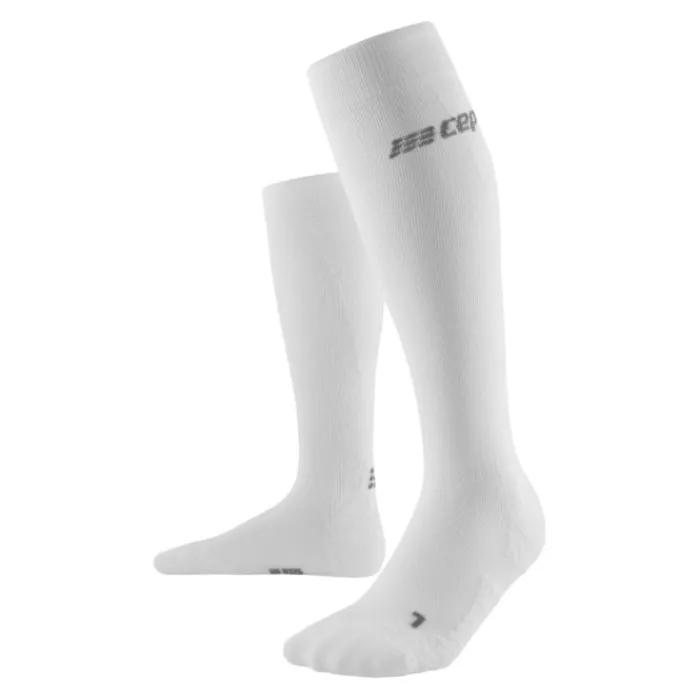 CEP Chaussettes|Chaussettes Running^Ultralight Tall Compression Socks Blanc