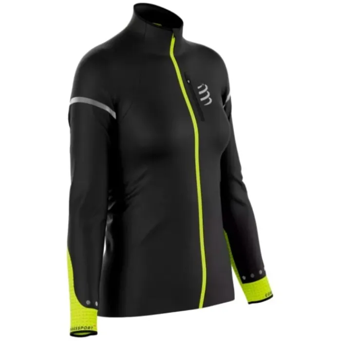 Compressport Veste Running^Hurricane Windproof Jacket Flash Noir