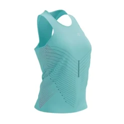 Compressport T-shirt Et Manches Longues Running^Performance Singlet Bleu
