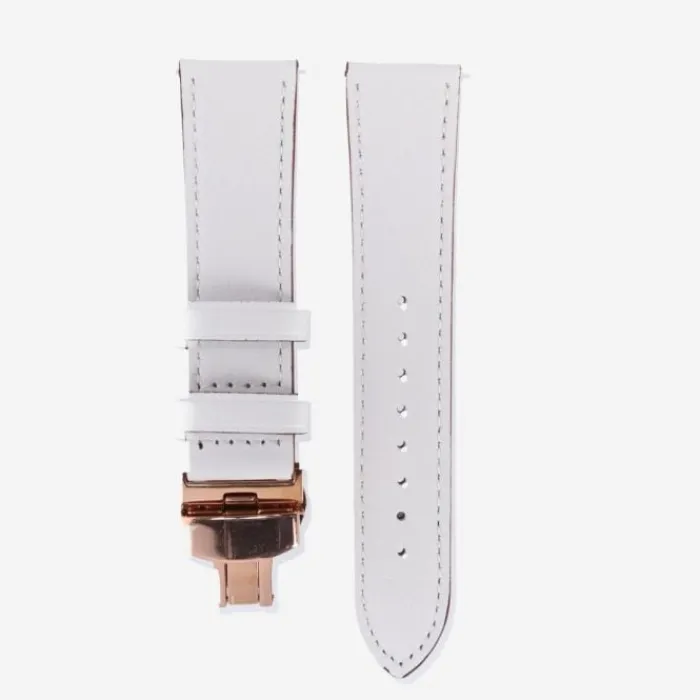 Elevate Bracelet De Montre^Watch Band for Forerunner 22mm (Leather) Blanc