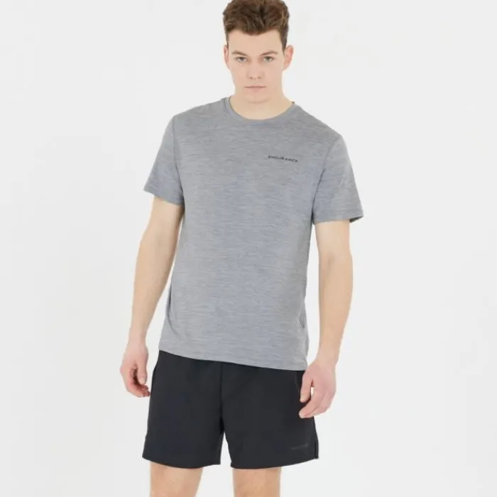 Endurance T-shirt Et Manches Longues Running^Abdon Melange Short Sleeve Tee Gris