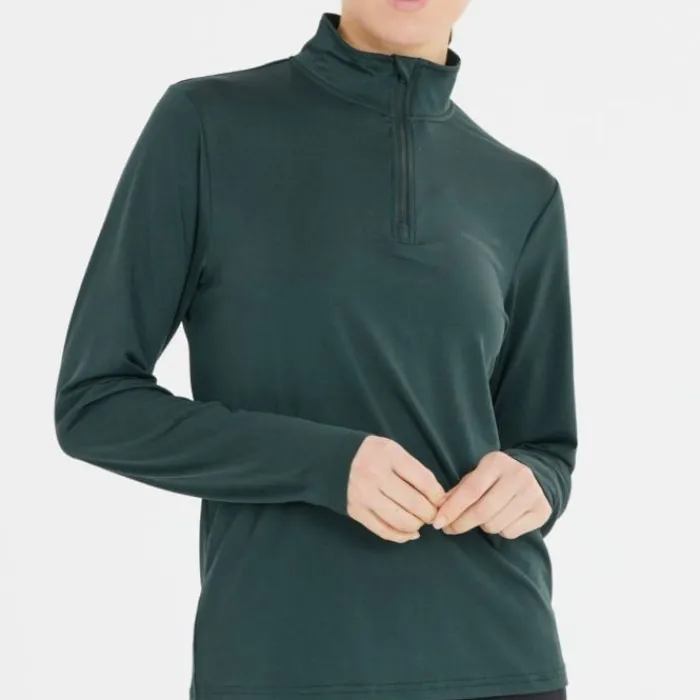 Endurance T-shirt Et Manches Longues Running^Aileen Midlayer Vert