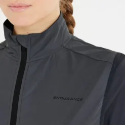 Endurance Gilet Running^Bebinca The Night Lights Vest Noir