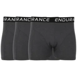 Endurance Sous Vetement Sport^Burke Boxer - 3 Pack Gris