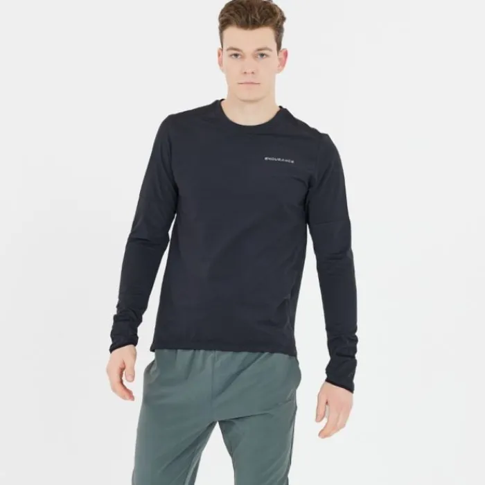 Endurance T-shirt Et Manches Longues Running^Cedric Midlayer Noir
