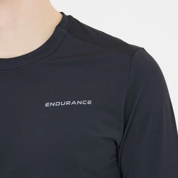 Endurance T-shirt Et Manches Longues Running^Cedric Midlayer Noir