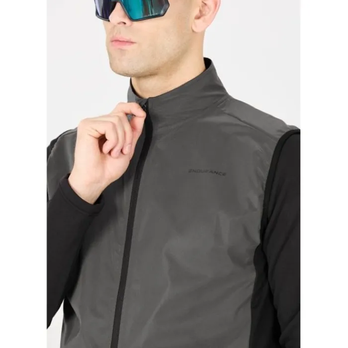 Endurance Gilet Running^Cimaron Light The Night Vest Gris
