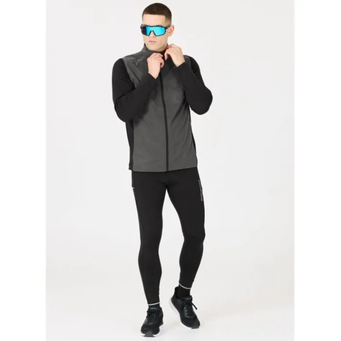 Endurance Gilet Running^Cimaron Light The Night Vest Gris