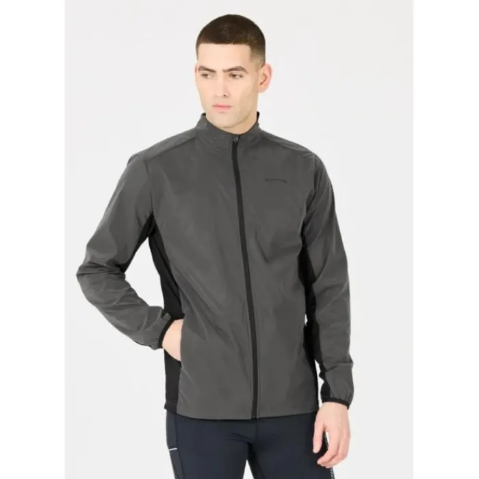 Endurance Veste Running^Cimaron Light The Night Jacket Gris