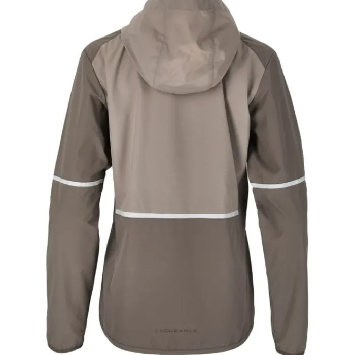 Endurance Veste Running^Flothar Jacket W/Hood Marron