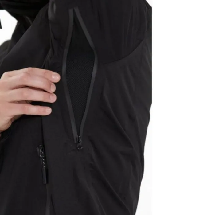 Endurance Veste Running^Kommy Waterproof Jacket w/hood Noir
