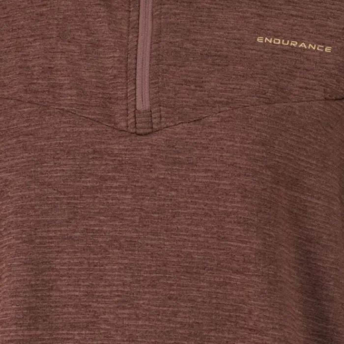 Endurance T-shirt Et Manches Longues Running^Ledger Waffle Midlayer Marron