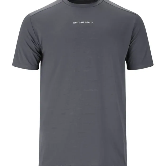 Endurance T-shirt Et Manches Longues Running^Loker Short Sleeve Tee Bleu