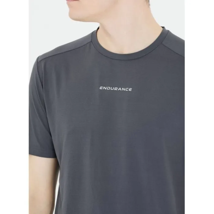 Endurance T-shirt Et Manches Longues Running^Loker Short Sleeve Tee Bleu