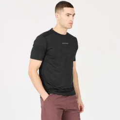 Endurance T-shirt Et Manches Longues Running^Loker Short Sleeve Tee Noir
