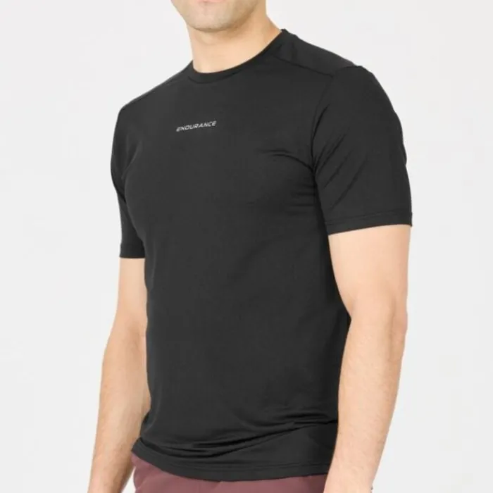 Endurance T-shirt Et Manches Longues Running^Loker Short Sleeve Tee Noir