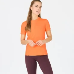 Endurance T-shirt Et Manches Longues Running^Nan S/S Tee Orange