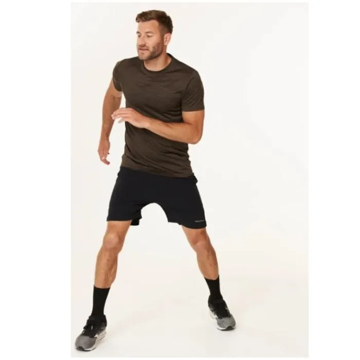 Endurance T-shirt Et Manches Longues Running^Portofino S/S performance Tee Marron