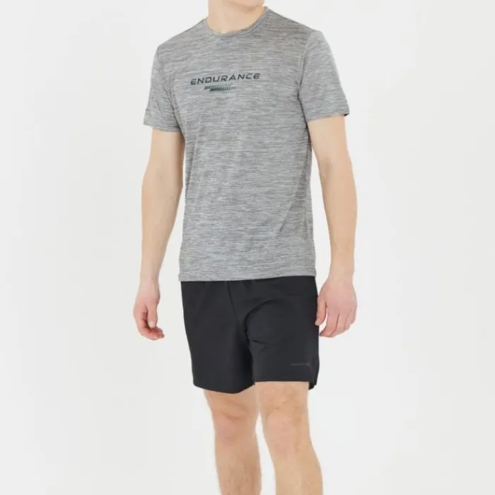 Endurance T-shirt Et Manches Longues Running^Portofino S/S performance Tee Gris