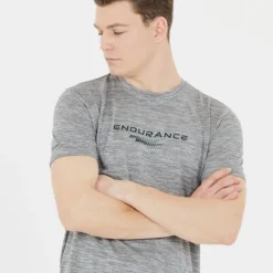 Endurance T-shirt Et Manches Longues Running^Portofino S/S performance Tee Gris