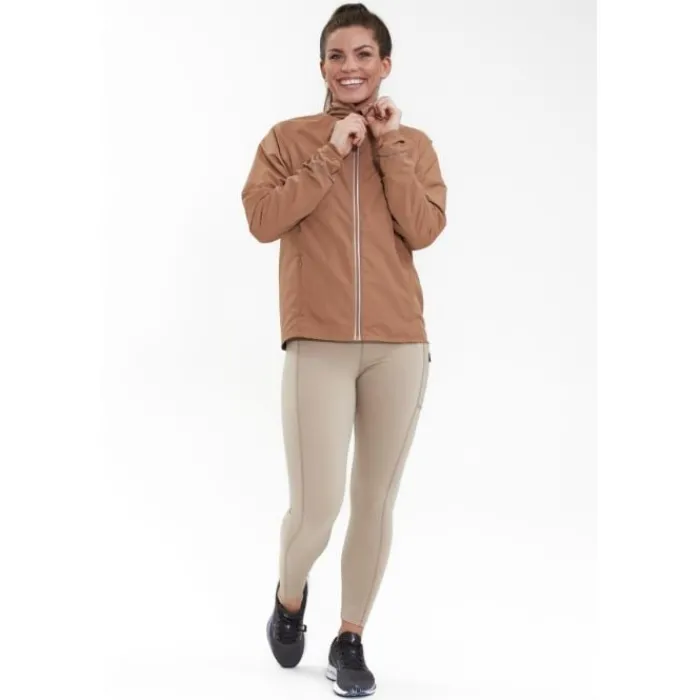 Endurance Veste Running^Shela Jacket Marron
