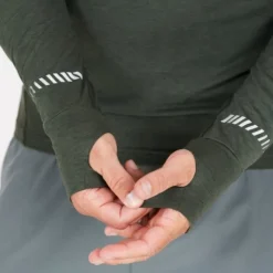Endurance T-shirt Et Manches Longues Running^Tune Melange Midlayer Vert