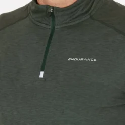 Endurance T-shirt Et Manches Longues Running^Tune Melange Midlayer Vert