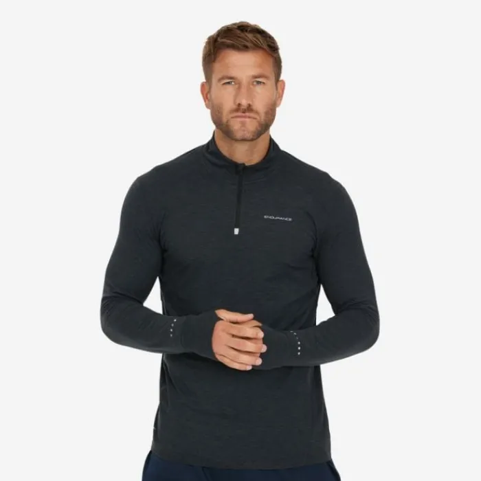Endurance T-shirt Et Manches Longues Running^Tune Melange Midlayer