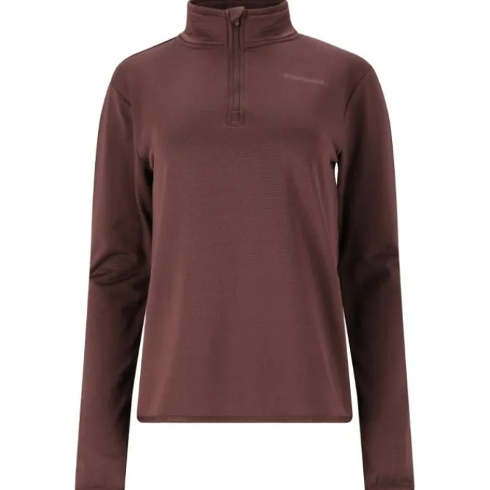 Endurance T-shirt Et Manches Longues Running^Vironic Waffle Melange Midlayer Rouge