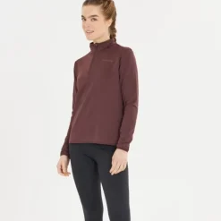 Endurance T-shirt Et Manches Longues Running^Vironic Waffle Melange Midlayer Rouge