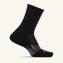 Feetures Chaussettes|Chaussettes Running^Merino 10 Cushion mini Crew Socks Noir