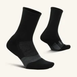 Feetures Chaussettes|Chaussettes Running^Merino 10 Cushion mini Crew Socks Noir