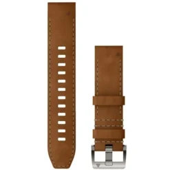 Garmin Bracelet De Montre^QuickFit® 22 Strap (Leather/Hybrid) Marron