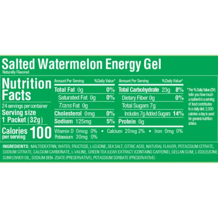GU Energy Nutrition Sportive^Gel Caffeine (Salted Watermelon)