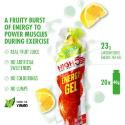 High5 Nutrition Sportive^Energy Gel Citrus - Box 20x40g Blanc