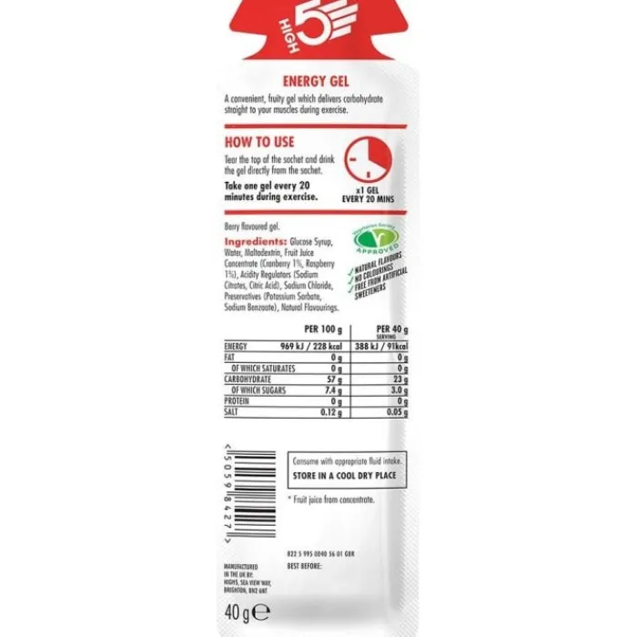High5 Nutrition Sportive^Energy Gel 40g Berry