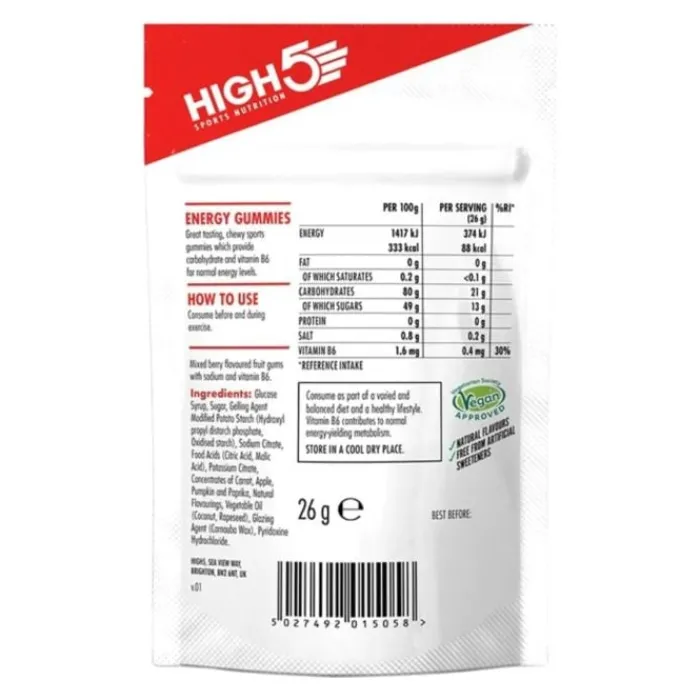 High5 Nutrition Sportive^Energy Gummies Berry Blanc