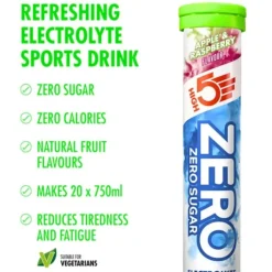 High5 Nutrition Sportive^Zero Apple/Rasberry - Box 8x20 Tabs Blanc