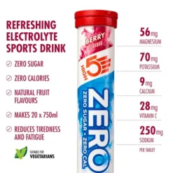 High5 Nutrition Sportive^Zero Berry - Box 8x20 Tabs Blanc